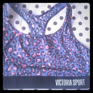 Victoria secret sport cheetah sports bra(large)